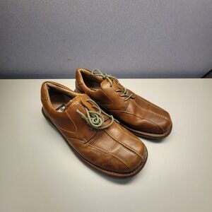 London Underground Mens Brown Split Toe Oxford Shoes Size 9.5 Dress Academia